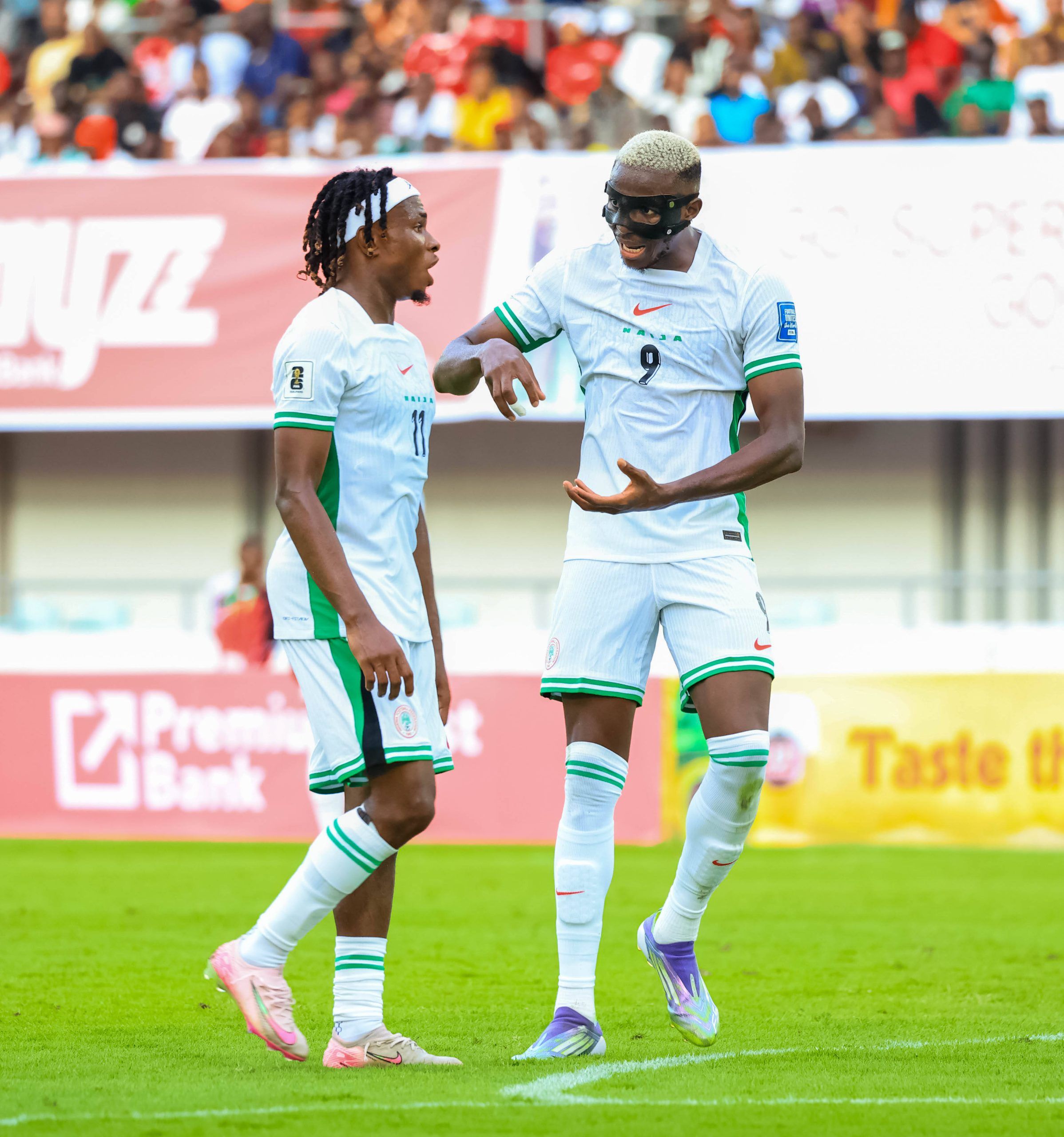 Samuel Chukwueze and Victor Osimhen, Super Eagles stars