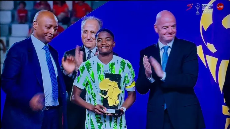 Super Falcons captain Rasheedat Ajibade 