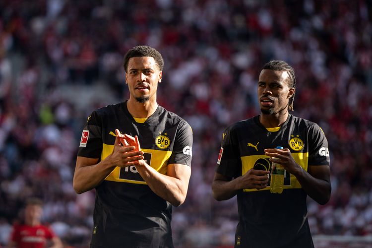 Borussia Dortmund stars with Nigerian roots: Felix Nmecha (L) and Carney Chukwuemeka. 