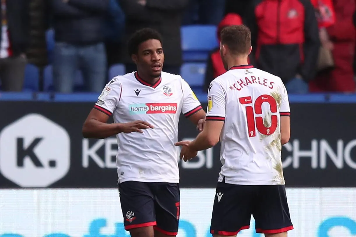 Nigeria and St Pauli star, Oladapo Afolayan (L). Photo by IMAGO 
