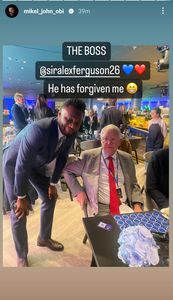 Mikel Obi and Sir Alex Ferguson