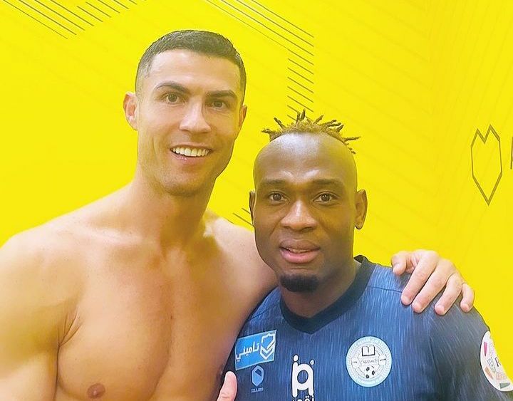 Great to play with my role model- Super Eagles forward expresses elation after sharing pitch with Ronaldo