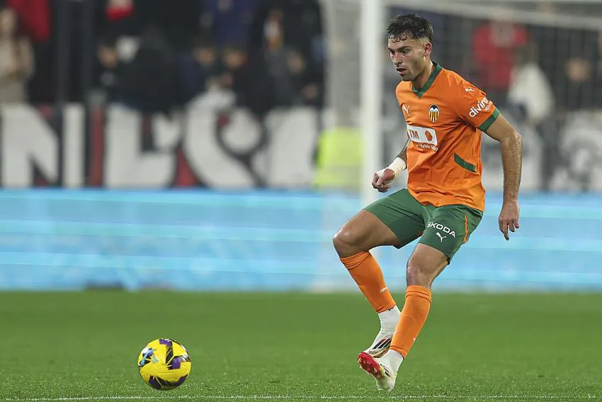 Valencia striker Hugo Duro (Photo credit: Imago)
