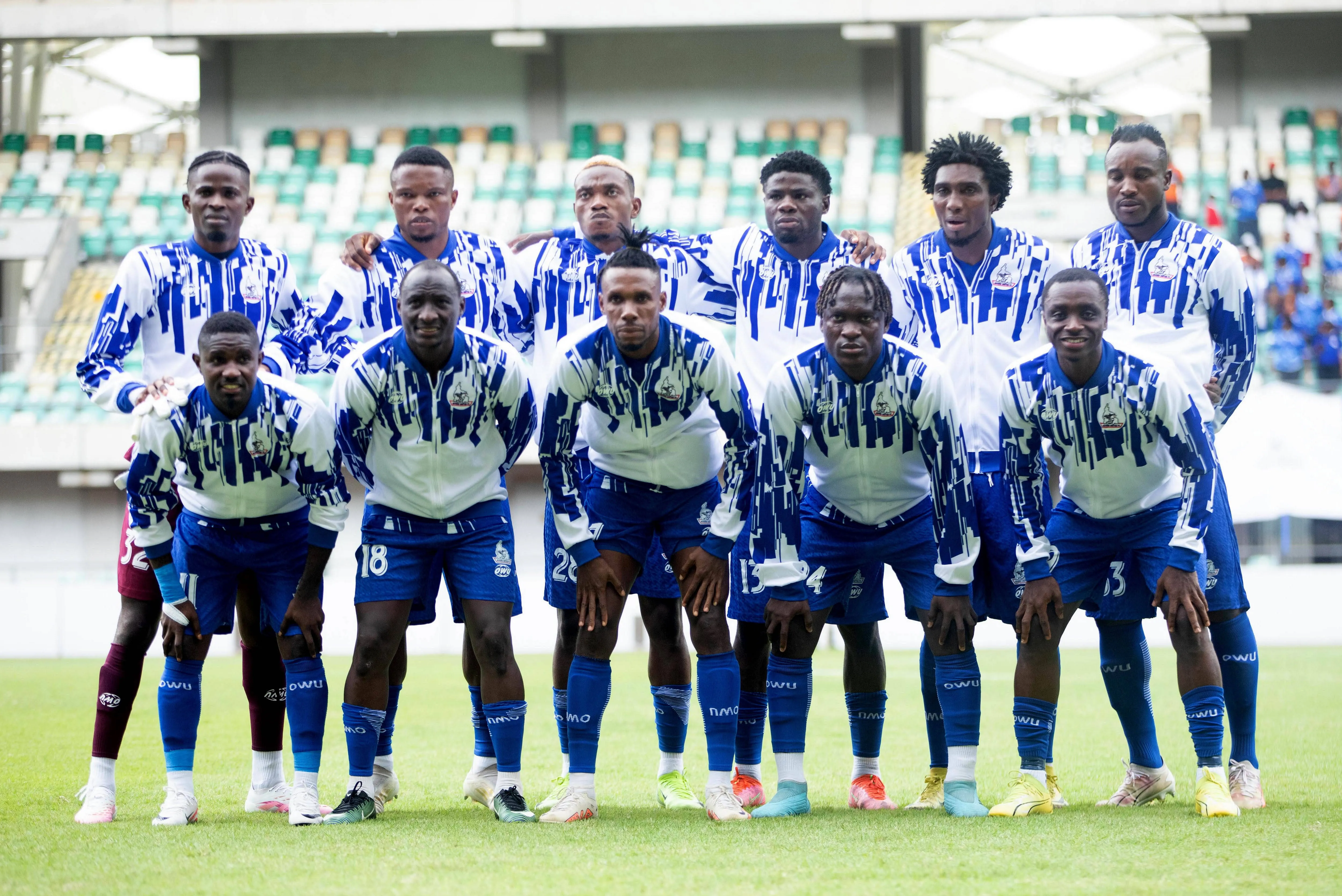 Rivers during the Caf Champions League match between Rivers United of Nigeria and Les Aigles du Congo at Godwill Akpabio Stadium on September 28, 2025 in Uyo, Nigeria. 