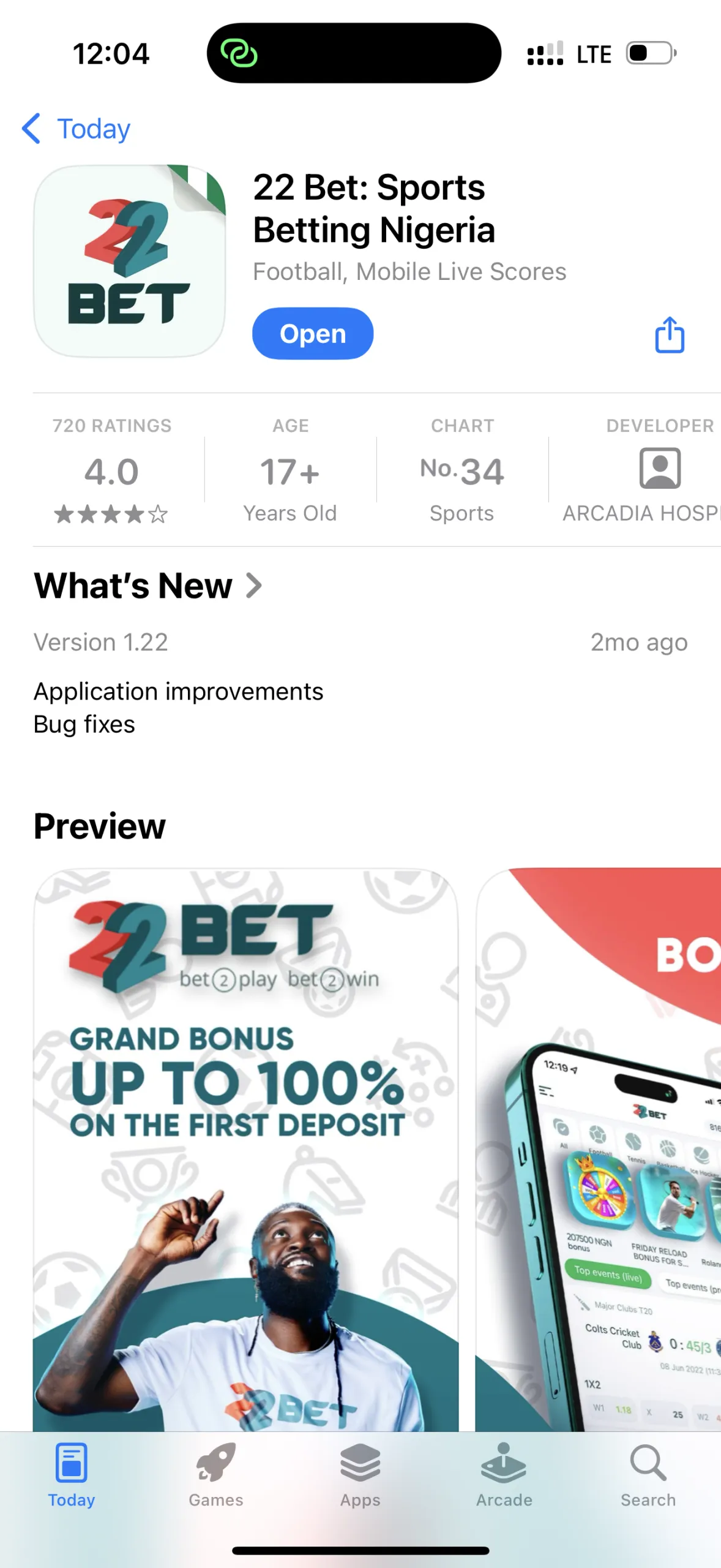 22Bet App Nigeria: Android (APK) & iOS Download Guide