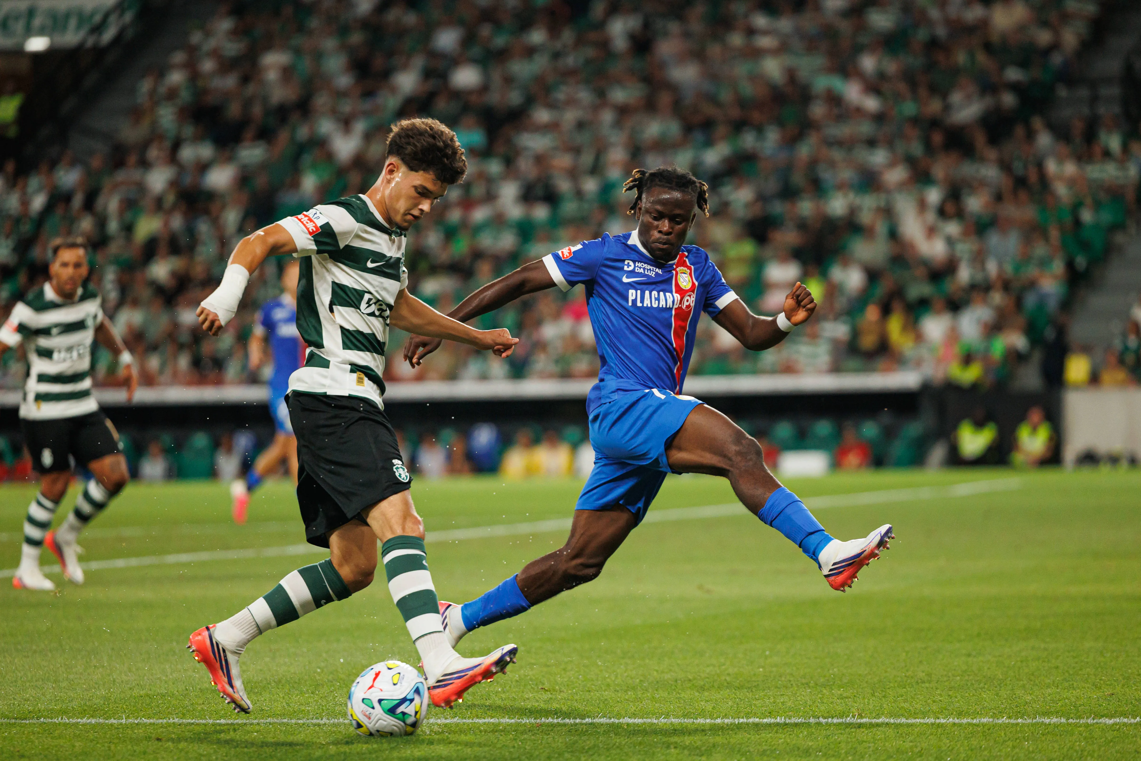 Isaac James Of Fc Alverca and Flavio Goncalves of Sporting CP