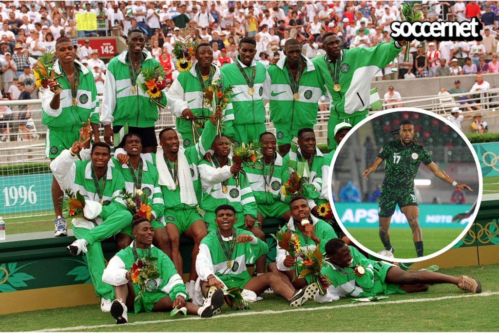 Alex Iwobi in action for the Super Eagles of Nigeria during the AFCON 2025