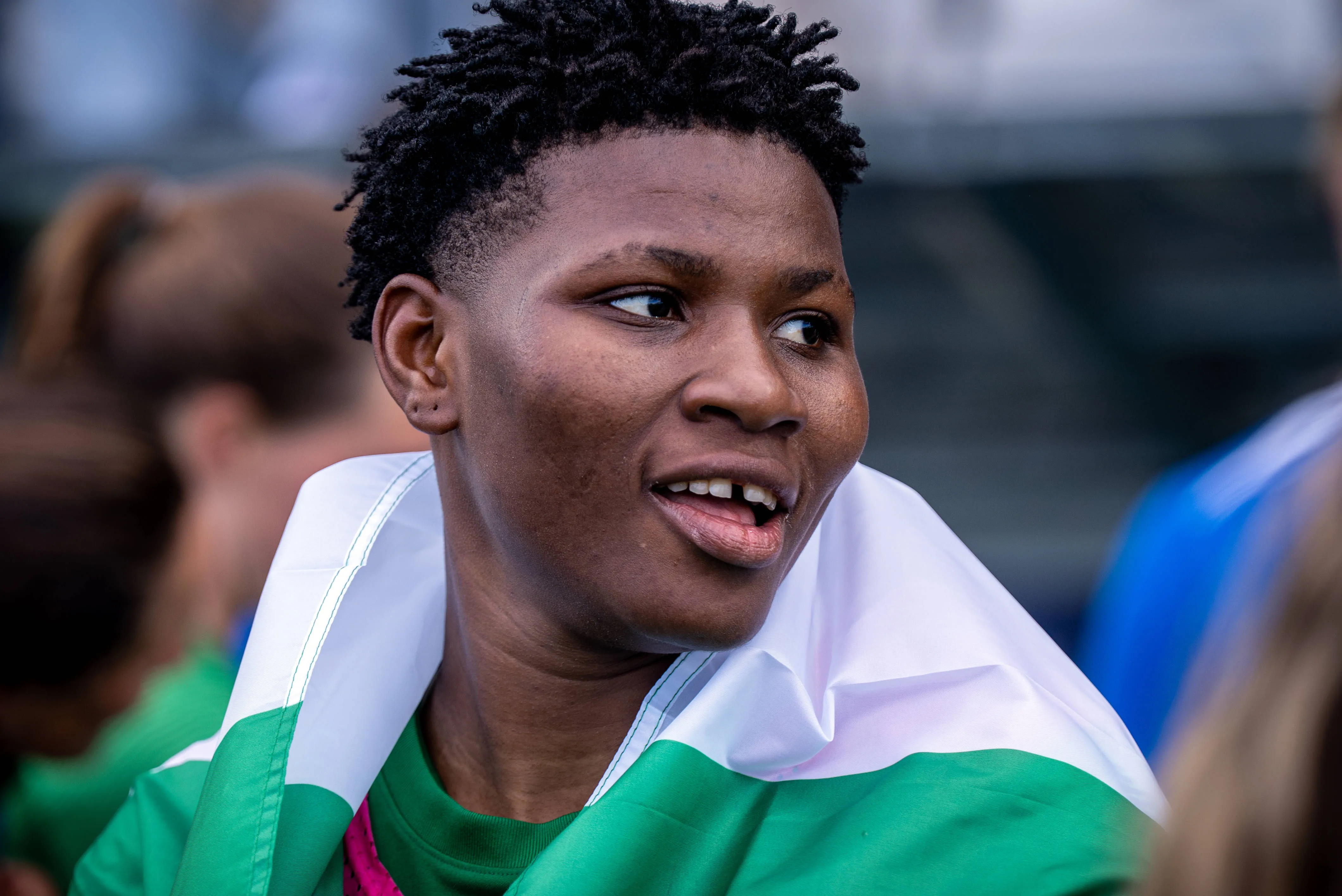Fortuna Hjorring v FC Nordsjaelland, Womens cup final, Lyngby, Denmark Lyngby, Denmark. 17th, May 2025. Omewa Ogochuckwu of Fortuna Hjorring seen after the Gjensidige Kvindepokal cup final between Fortuna Hjorring and FC Nordsjaelland at Lyngby Stadin in Lyngby. Denmark, Lyngby.