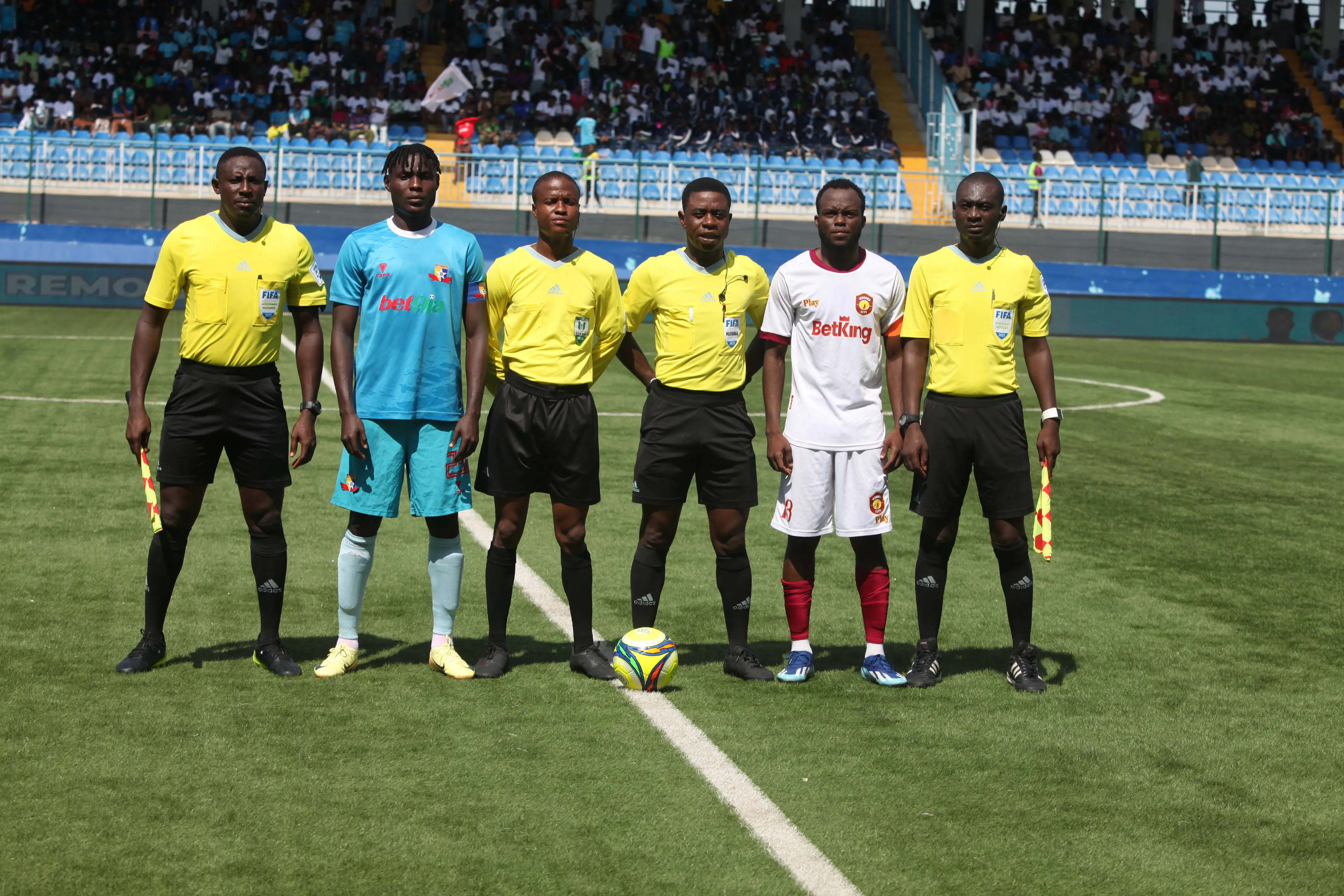NPFL players and officials in action 