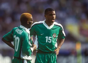 Ex-Dortmund star stunned by Finidi George’s iconic goal as FIFA, Ajax, Betis honour Super Eagles legend