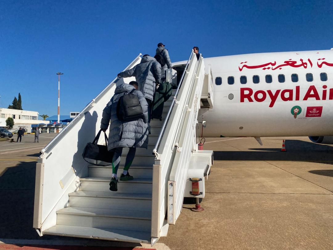 Super Eagles players about to fly to Marrakech to face Algeria