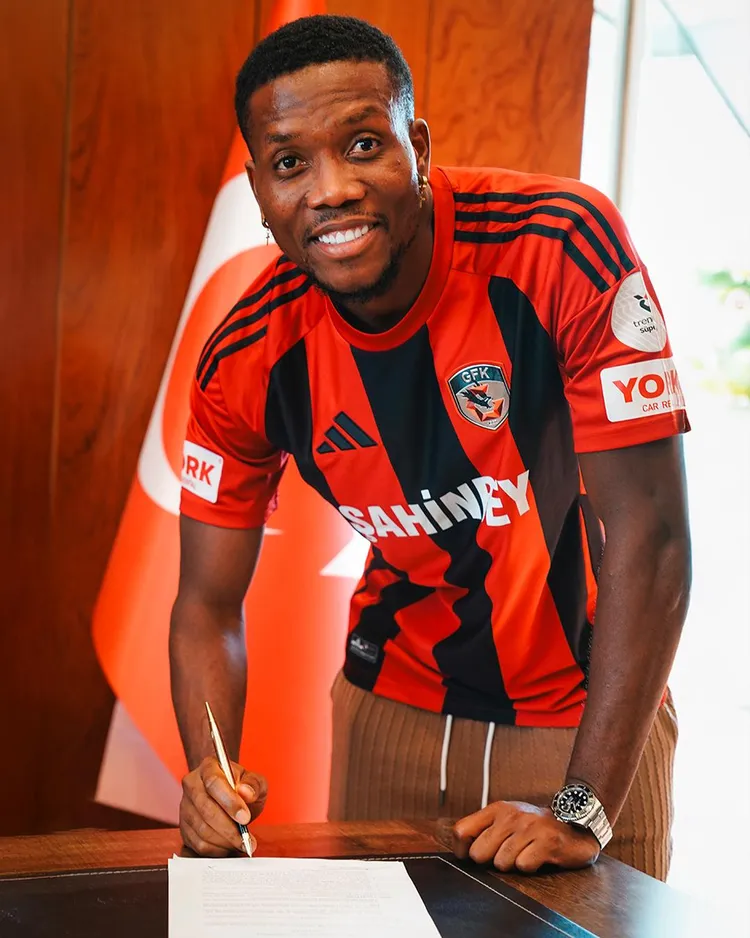 Nigerian forward David Okereke 