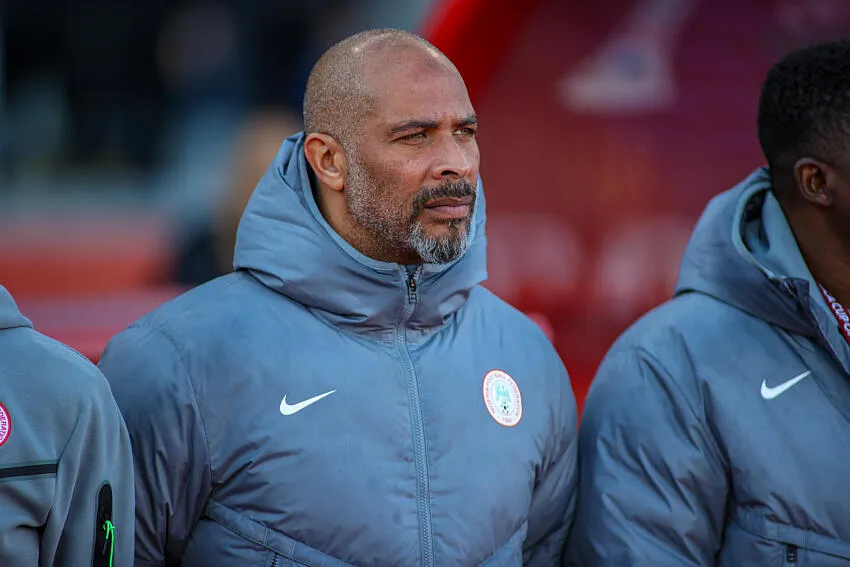 Nigeria's coach Eric Chelle during the Africa Cup Of Nations Third place play-off match