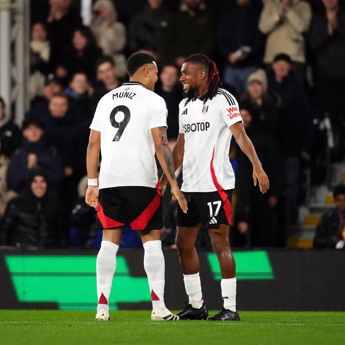 Rodrigo Muniz and Alex Iwobi at Fulham