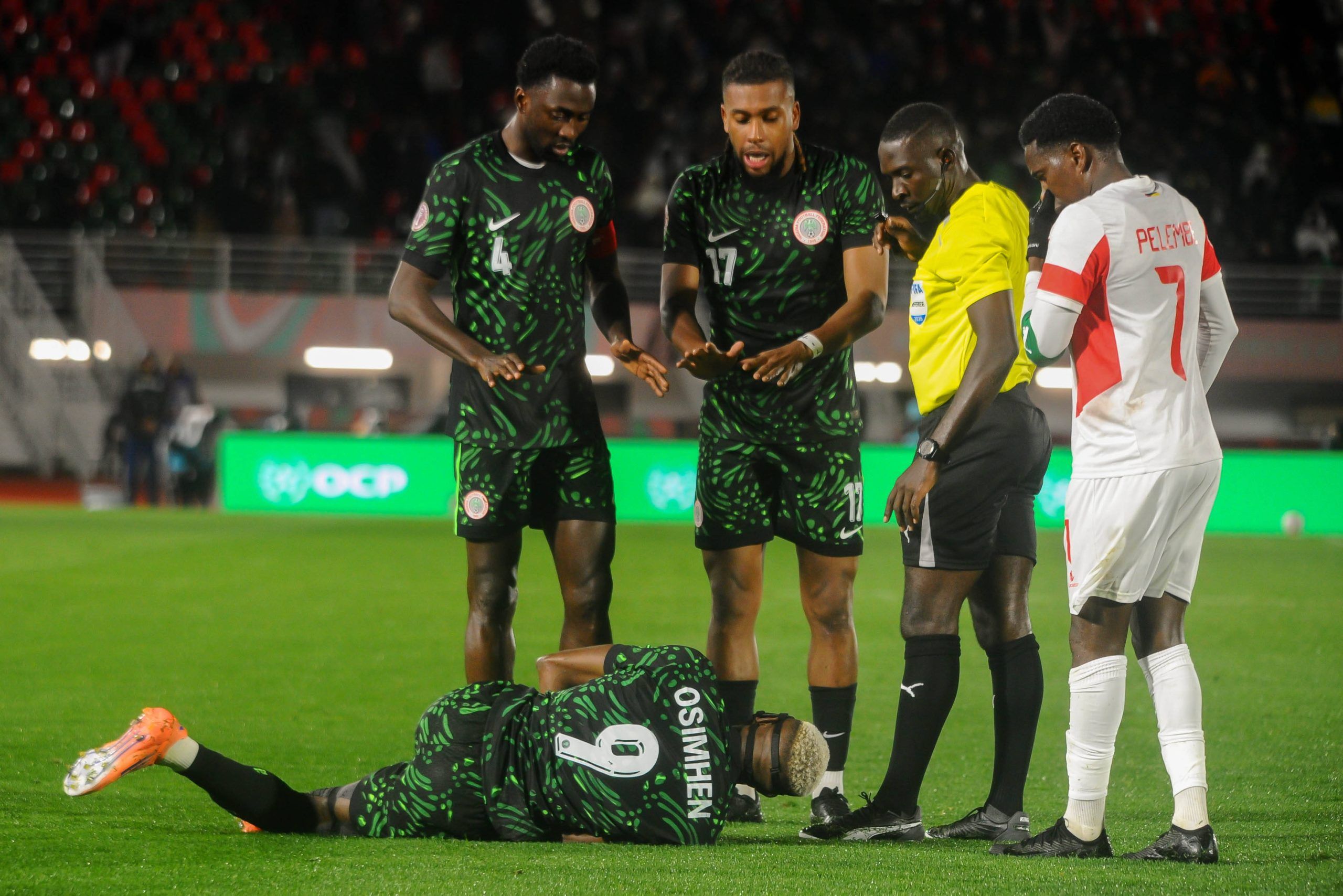 Wilfred Ndidi, Victor Osimhen and Alex Iwobi