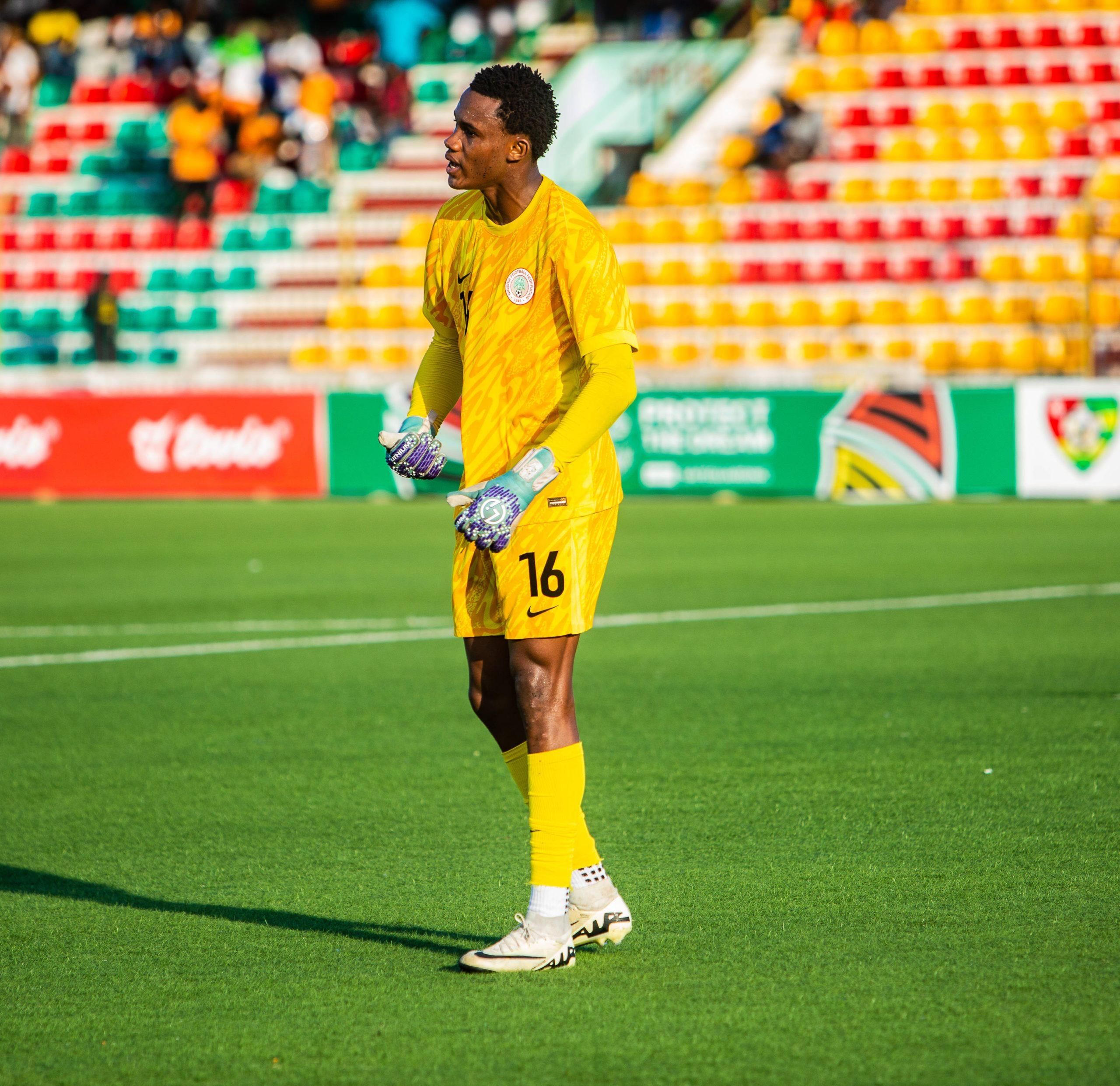 Harcourt Ifeanyi Nigeria in action during the game between Cote D Ivoire vs Nigeria at the WAFU-B U20 Qualifiers