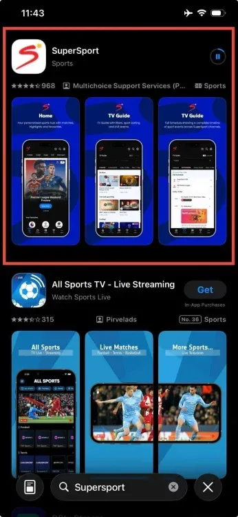 SuperSport App on the App Store