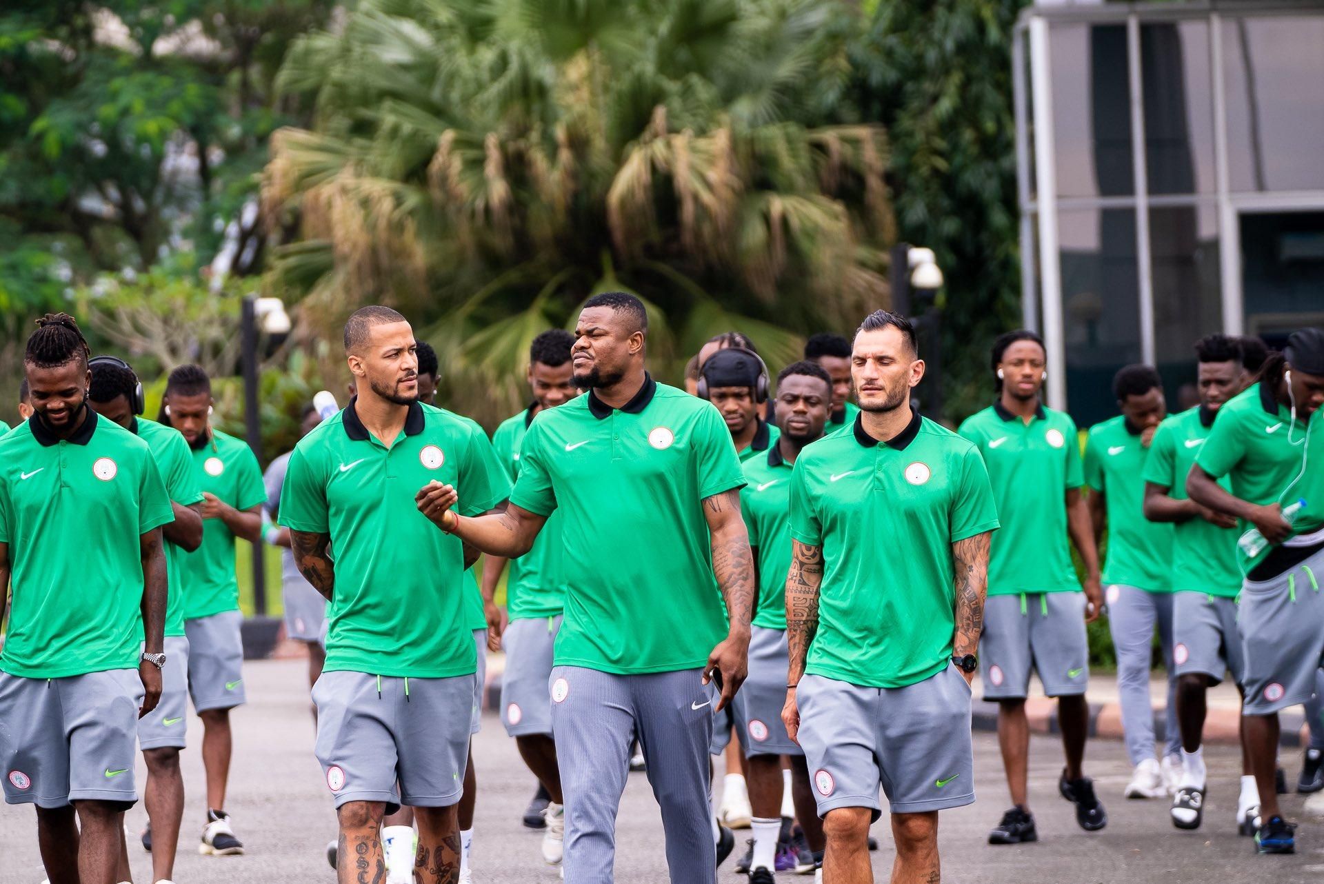 Super Eagles team walk