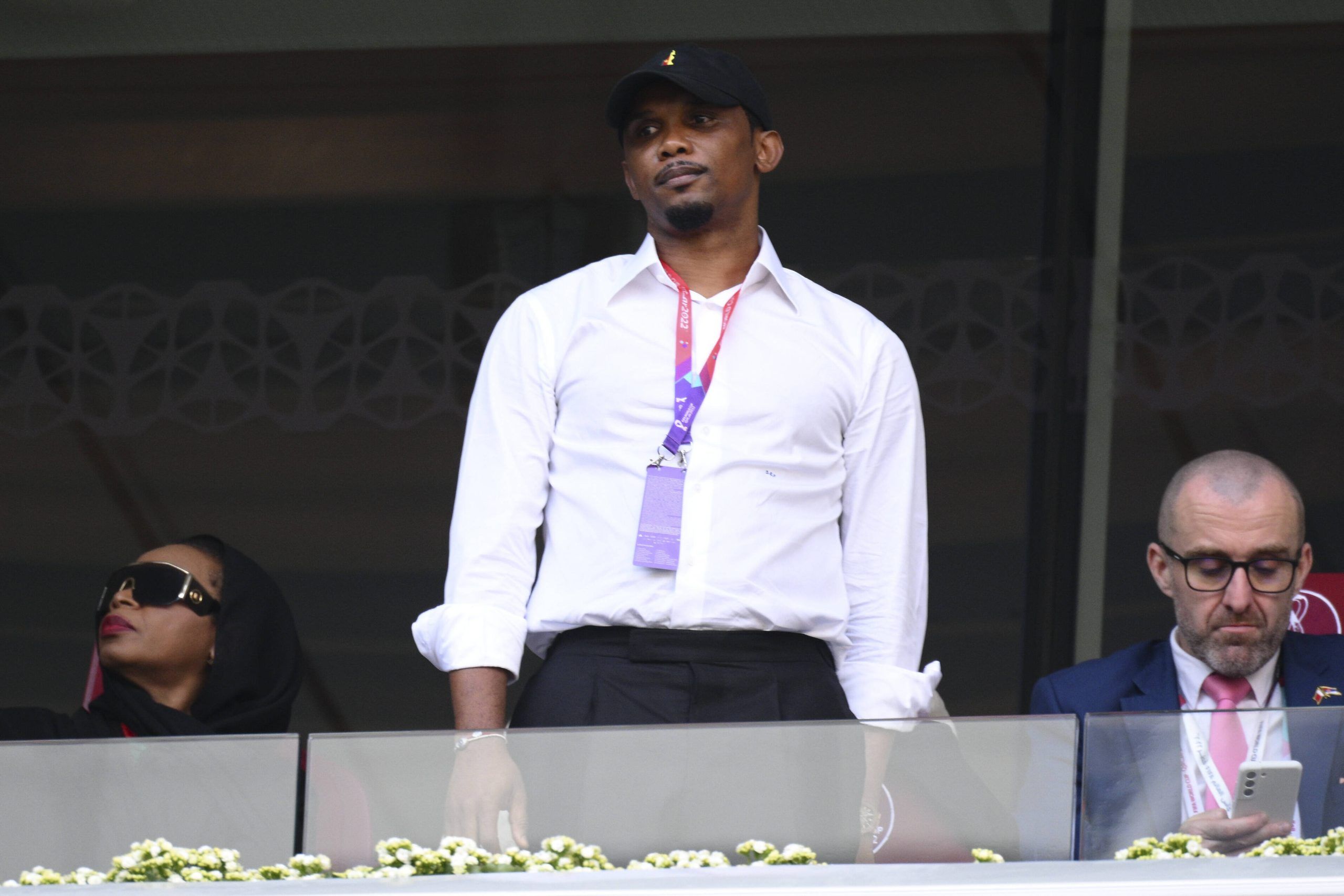 Samuel Eto'o during Cameroon vs Serbia game