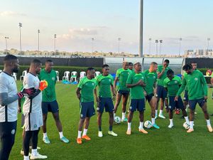 “You are the country unifier” – Lagos State Gov Sanwo-Olu charges Super Eagles to go for AFCON 2023 gold