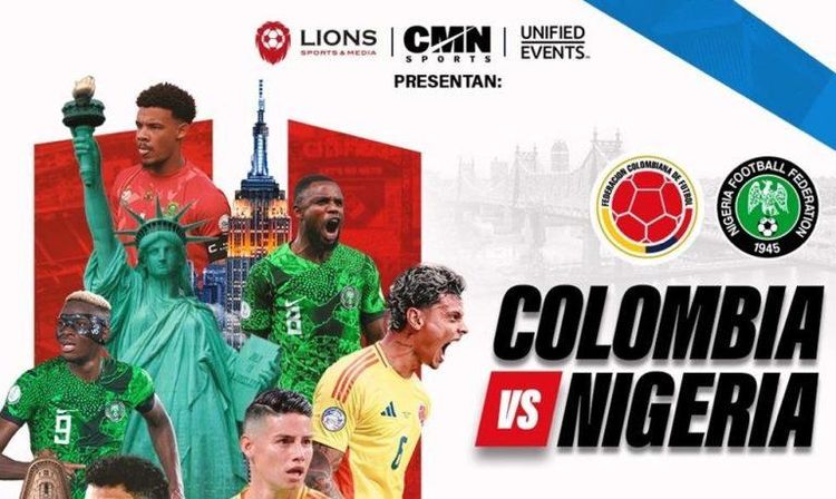 Nigeria vs Colombia: Super Eagles to face Cafeteros in New York friendly ahead of AFCON 2025