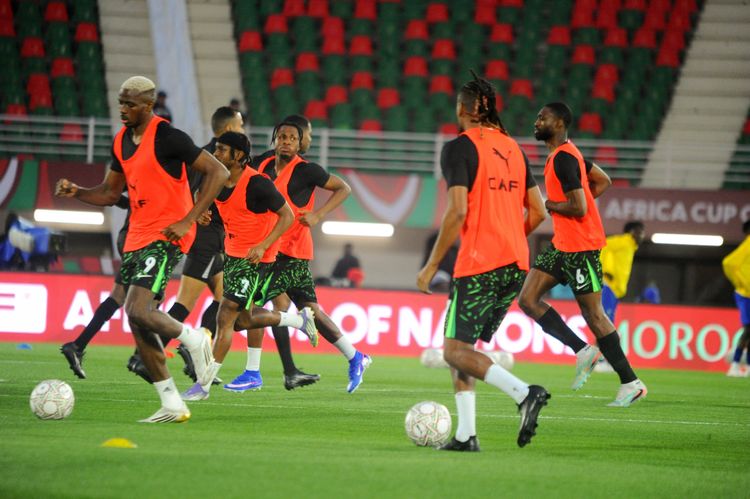 Super Eagles stars Victor Osimhen, Alex Iwobi,