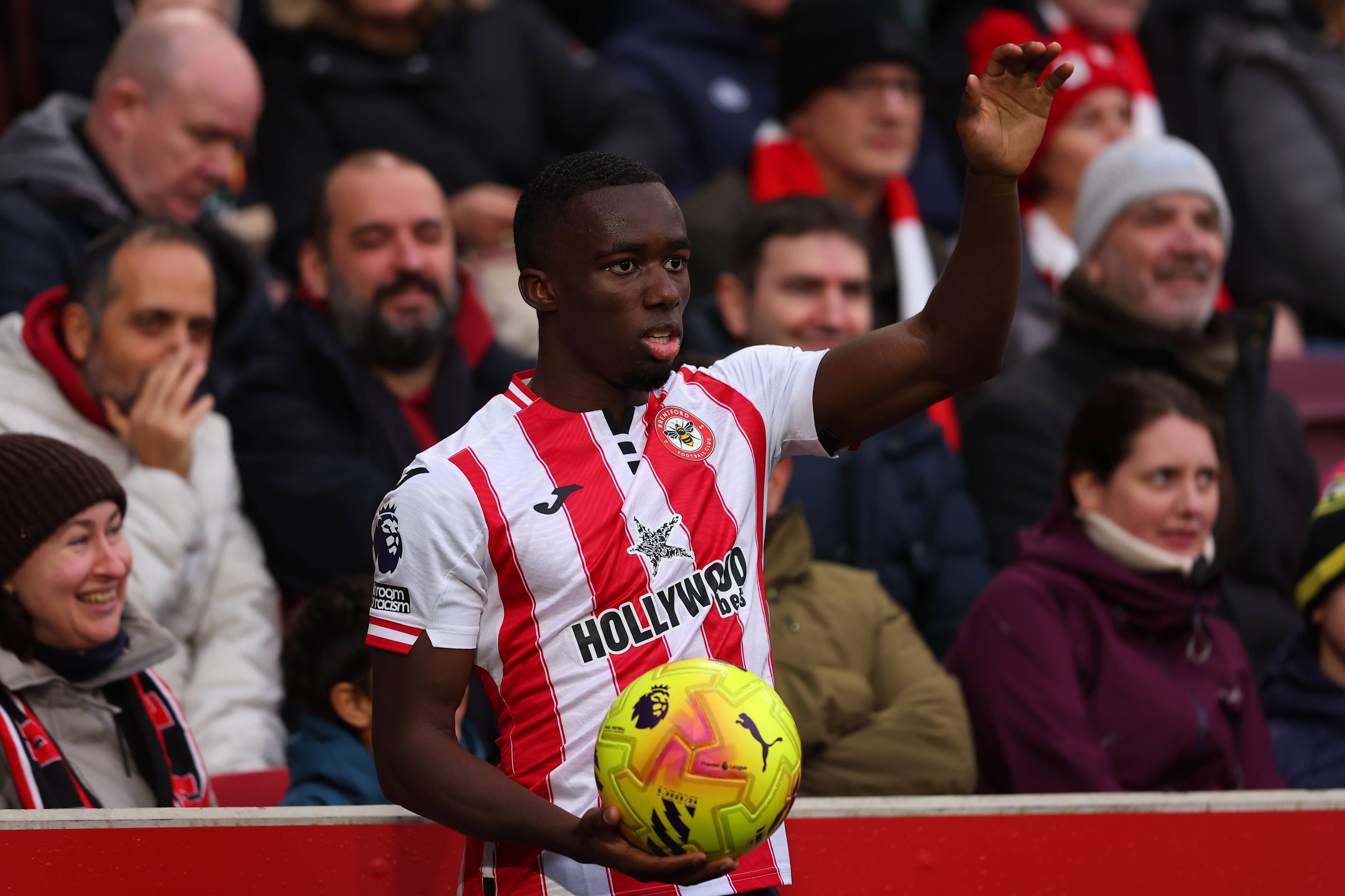 Brentford defender Michael Kayode