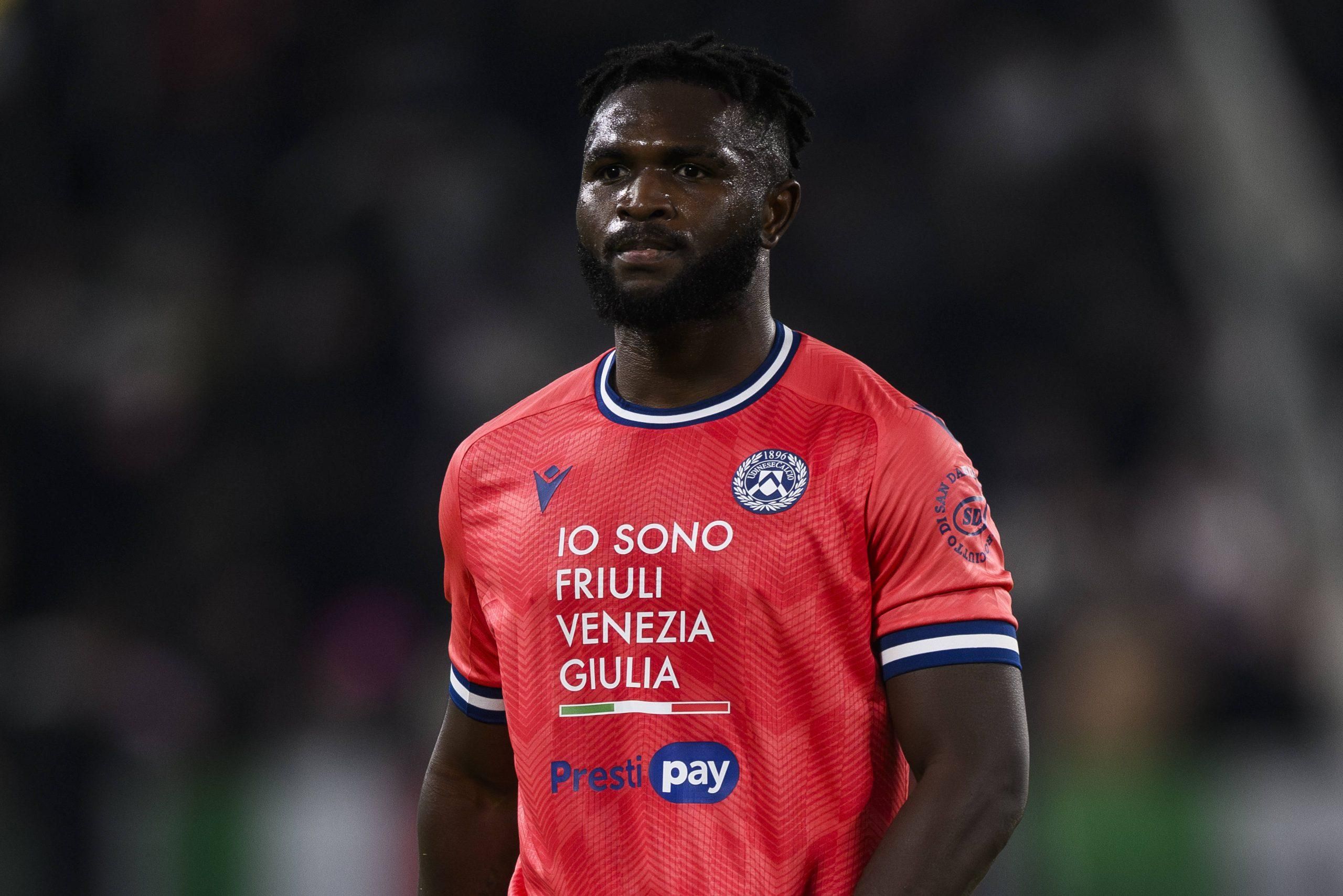 Serie A Isaac Success looks on at the end of the Serie A football match between Juventus FC and Udinese Calcio