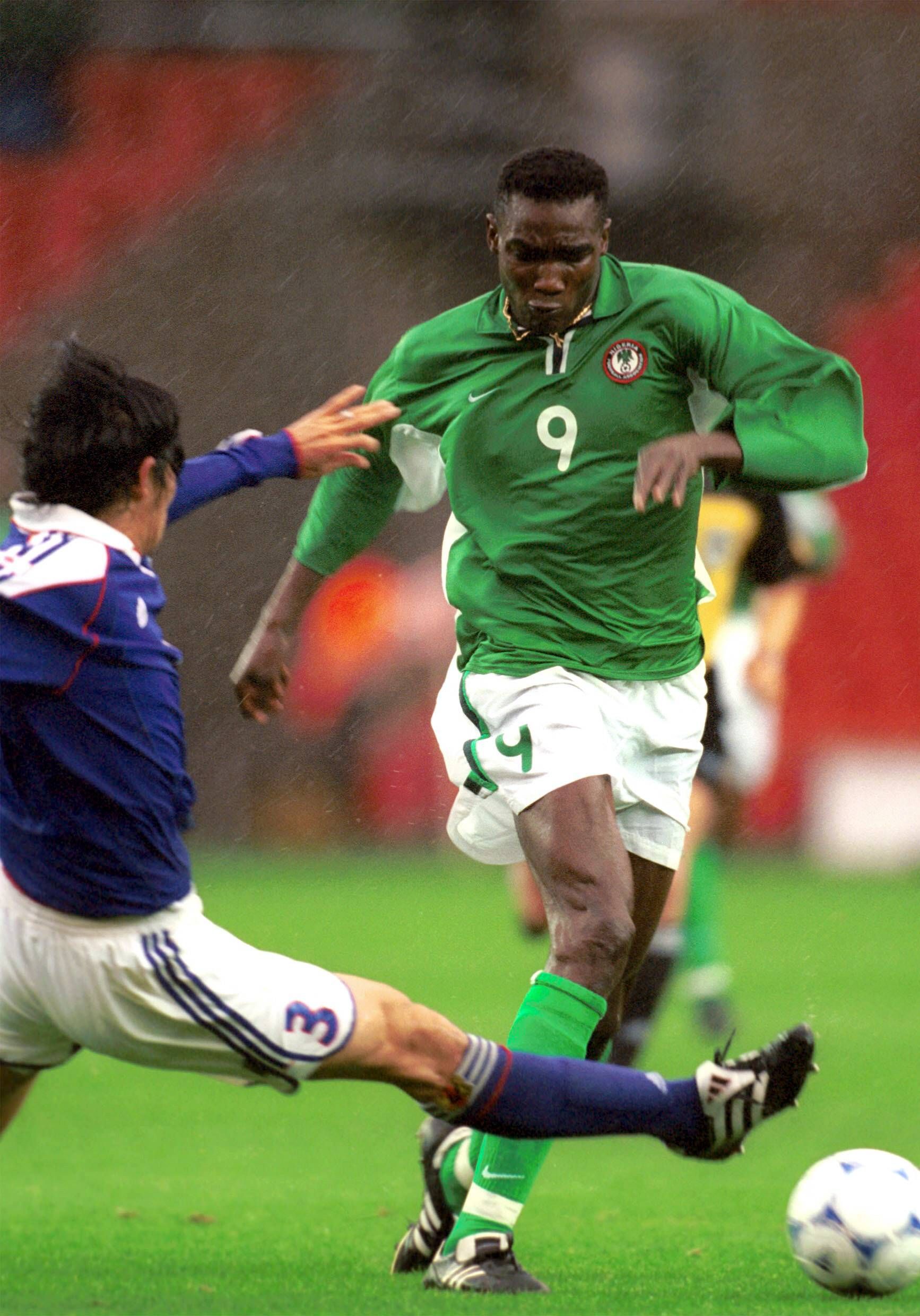 Super Eagles forward Victor Agali