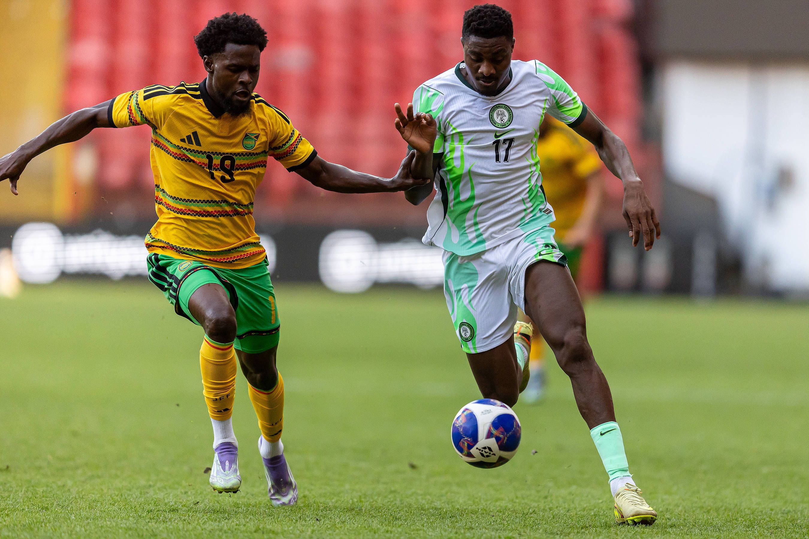 Super Eagles star Rafiu Durosinmi against Jamaica 