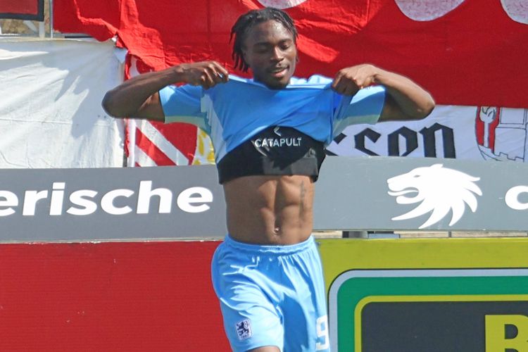 1860 Munich star Dickson Abiama. 