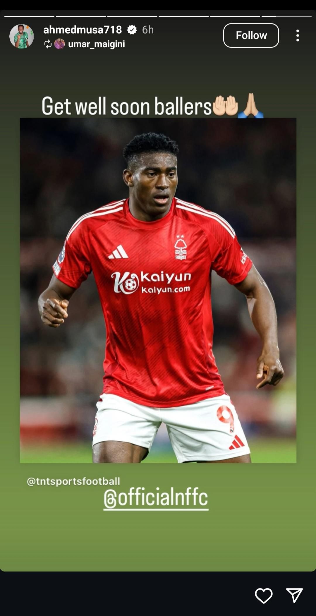 "God will never leave you"- Victo Osimhen, other Super Eagles stars rally round Taiwo Awoniyi after abdominal surgery