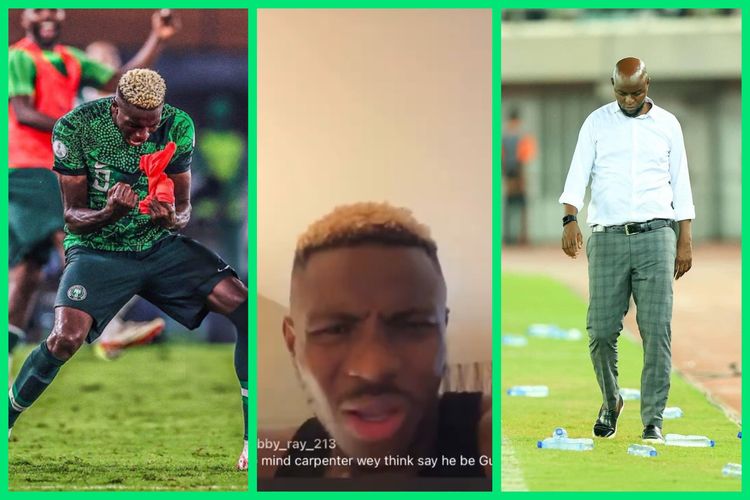“I am not dumb” – Napoli’s Osimhen slams Finidi George on IG live over injury claims