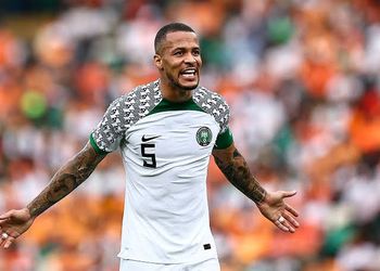 Watch: Super Eagles star William Troost Ekong spends quality time with kids