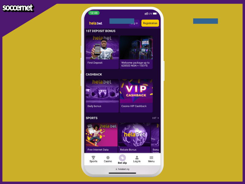 Helabet ng welcome bonus and current promotions