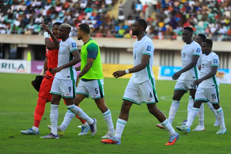 Super Eagles stars: Semi Ajayi, William Troost-Ekong, Moses Simon, Victor Osimhen