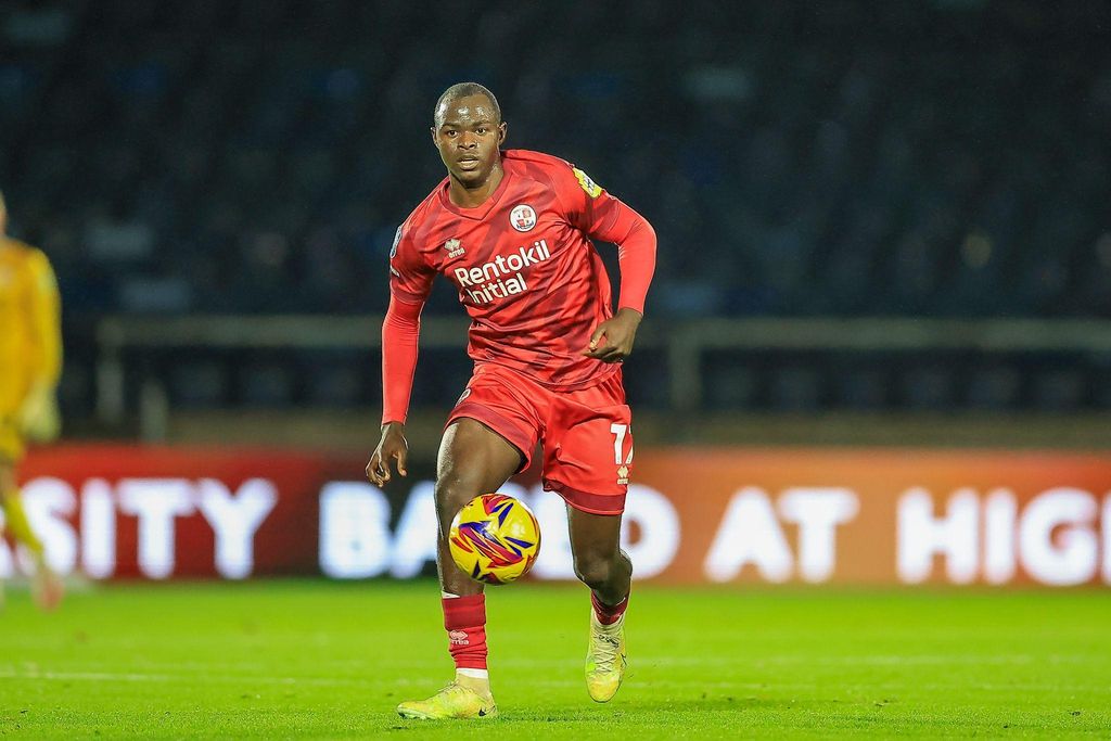 Tanimu Benjamin in action for Crawley Town