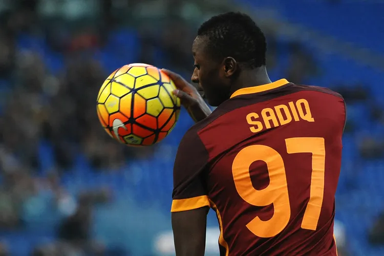 Nigeria’s Umar Sadiq in the colours of AS Roma 