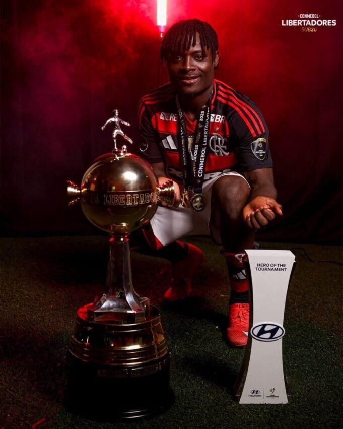 Nigeria and Flamengo youngster Shola Ogundana. Photo Credit X