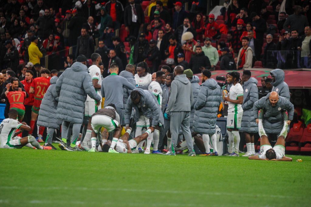 AFCON match between Nigeria and Morocco