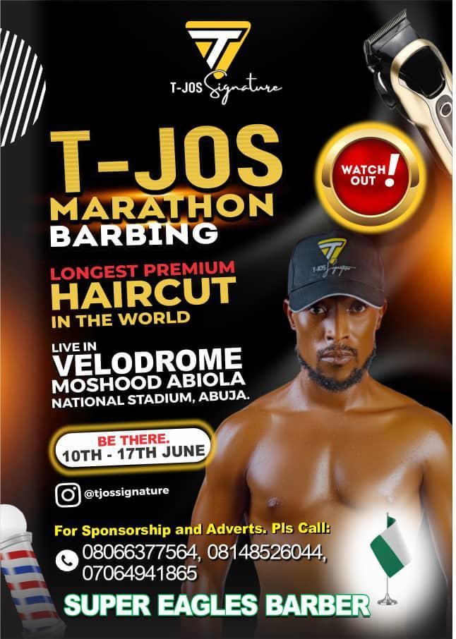 From Osimhen to Guinness records: Super Eagles’ barber Joshua set to cut his way into the history books