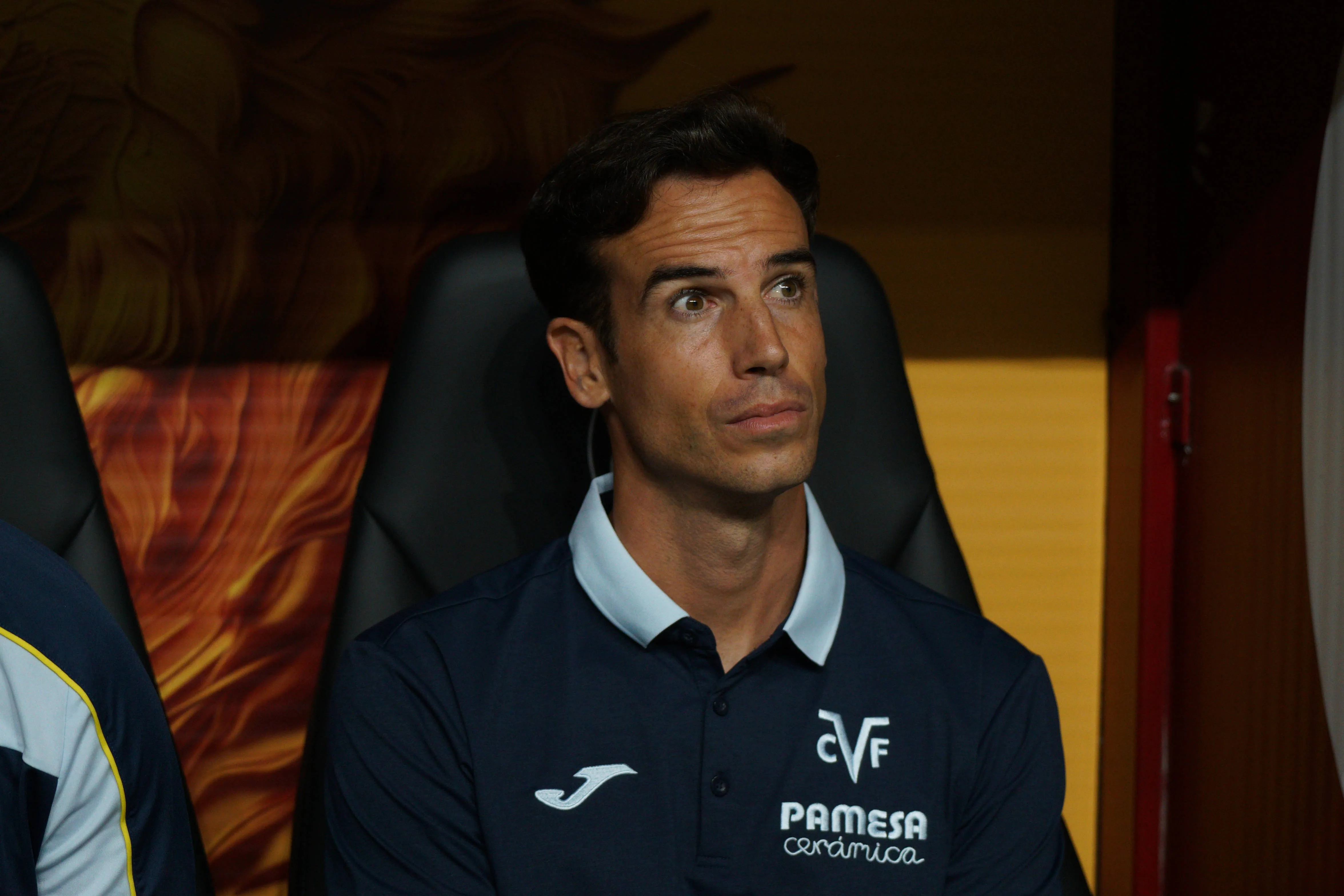 Inigo Perez, head coach of Villarreal CF, looks on before the Pre-Season Friendly match between Galatasaray and Villarreal CF at the Ali Sami Yen Sports Complex RAMS Park in Istanbul, Turkey, on August 8, 2026. 