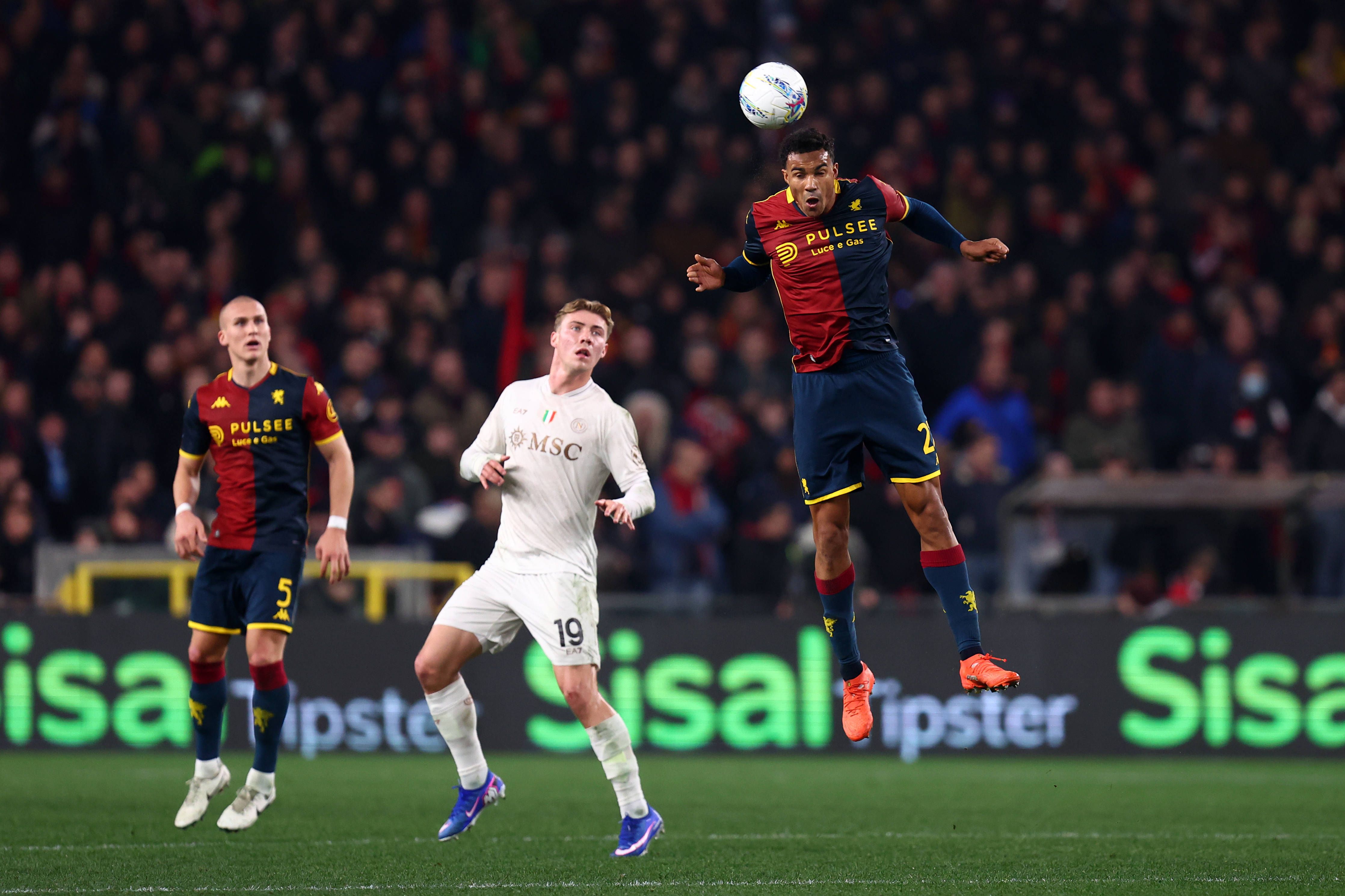 Alessandro Marcandalli of Genoa in action