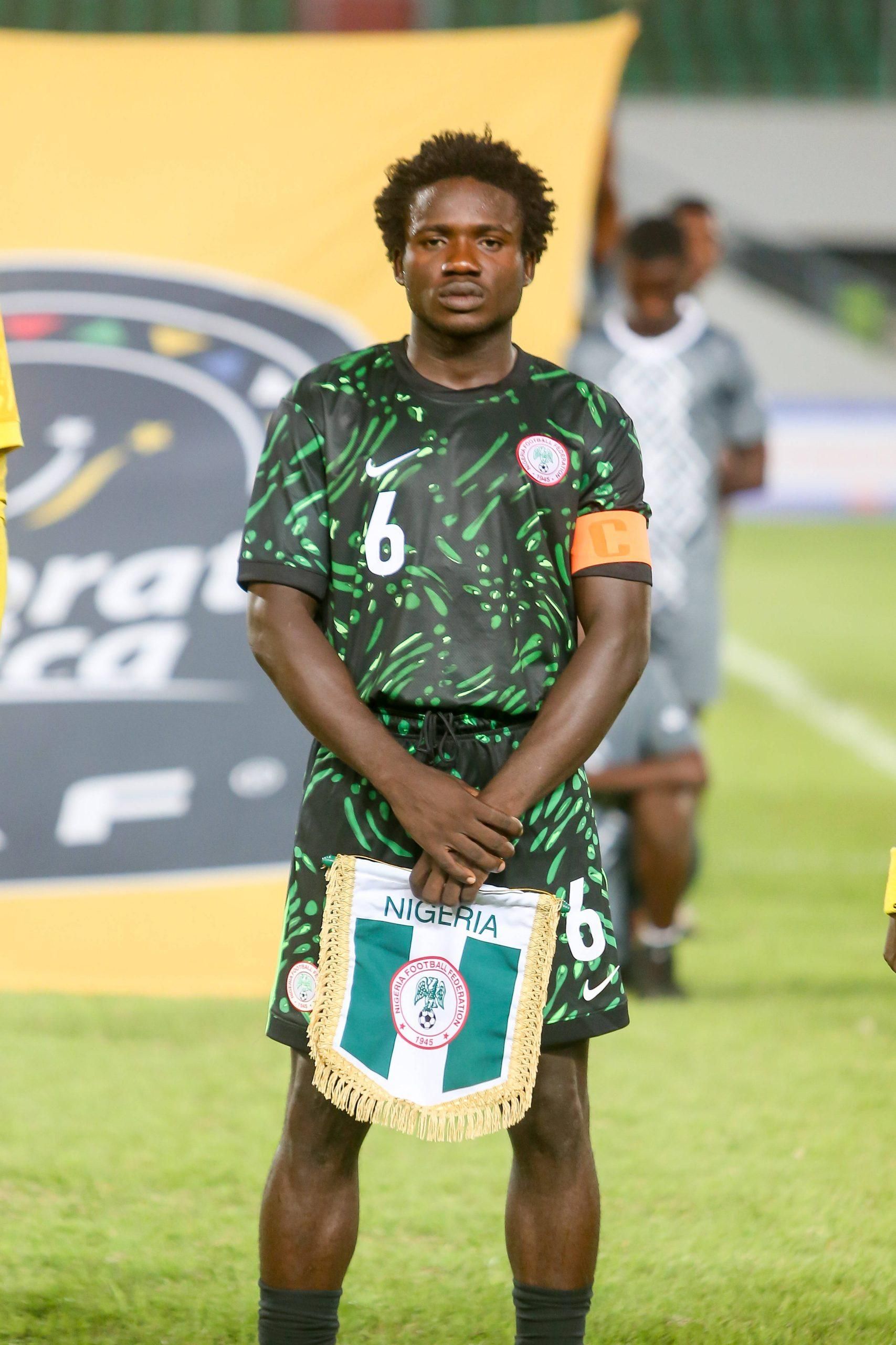 Daniel Bameyi of Nigeria during the WAFU B-U-20 Championship: match between Nigeria and Niger