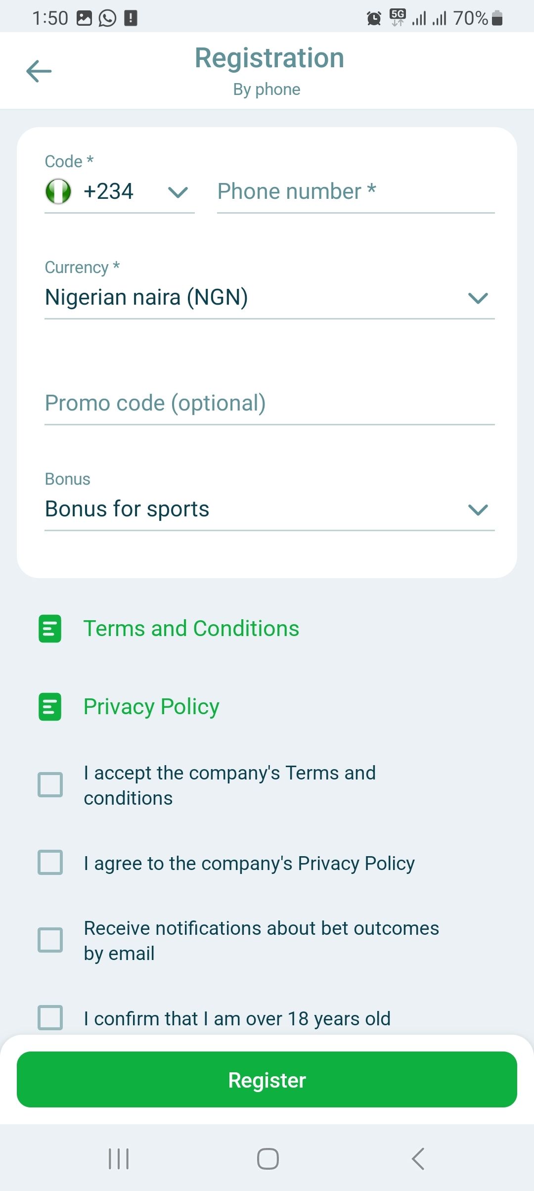 22Bet App Nigeria: Android (APK) & iOS Download Guide
