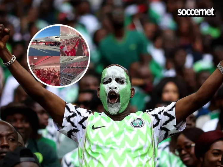 Super Eagles fans take notes as Bayern fans rent entire plane to crush Real Madrid