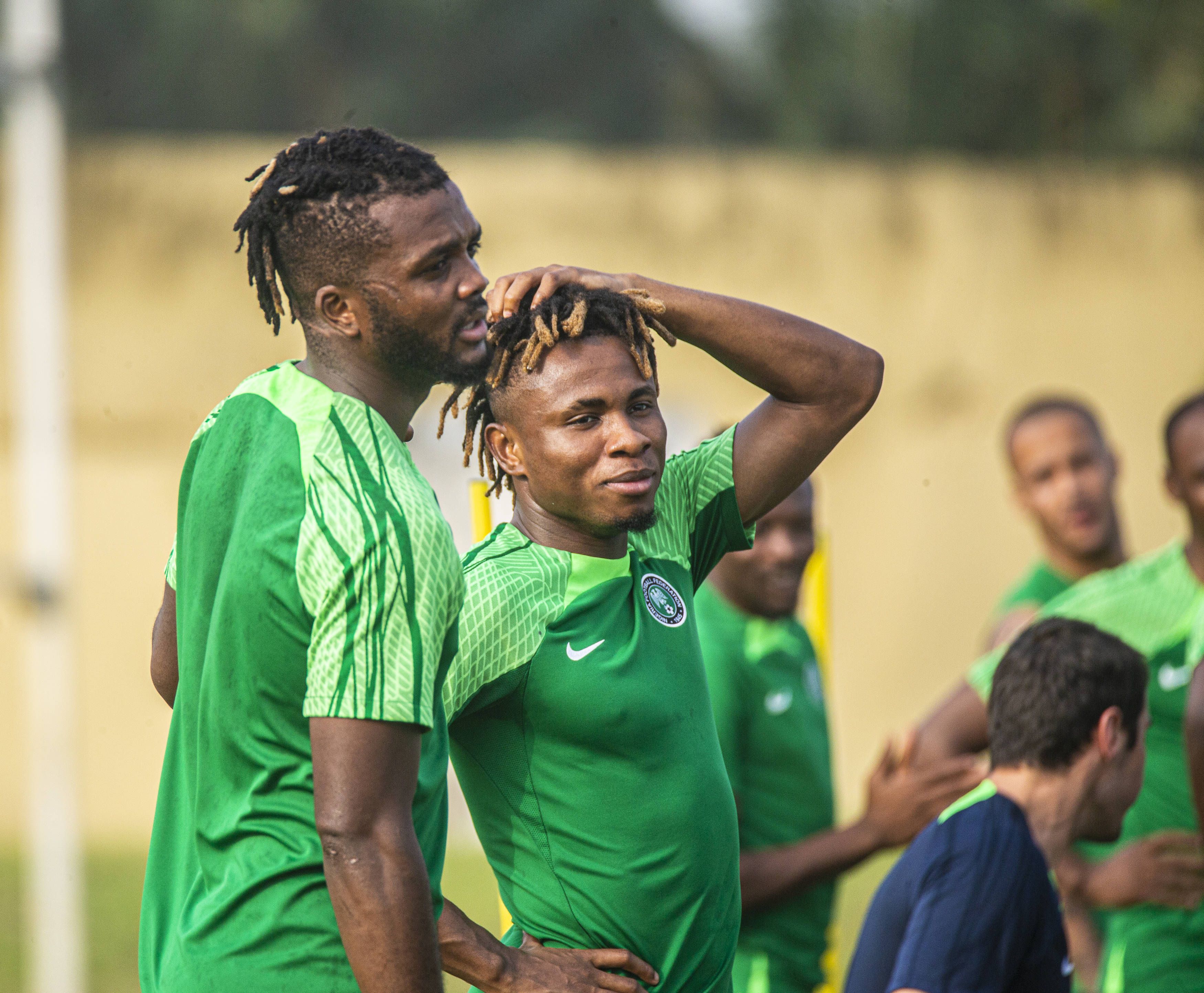 Chigozie Awaziem and Samuel Chukwueze