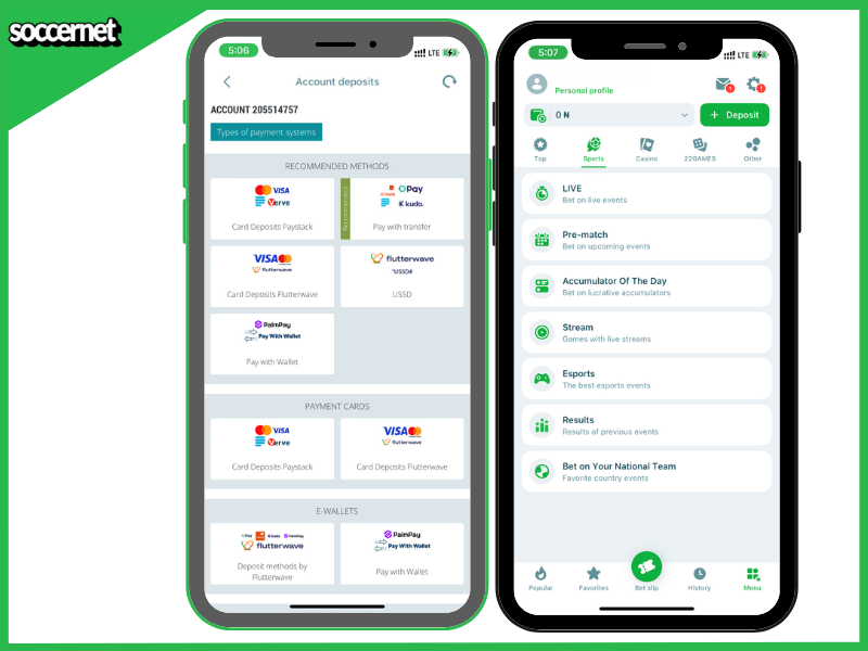 22bet-deposit-and-withdrawal-methods