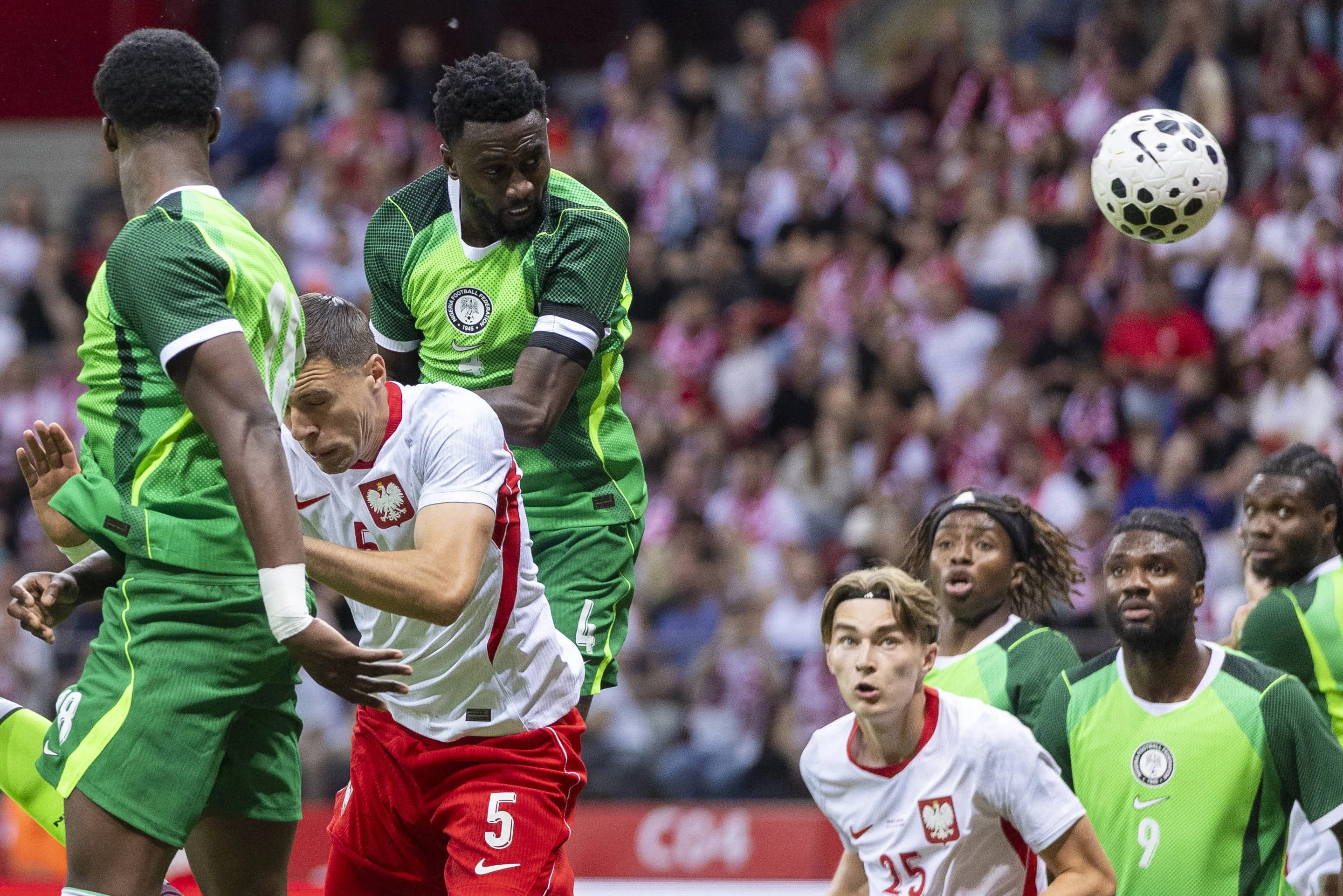 Super Eagles stars Ndidi, Fernandez, Moffi, Bewene,