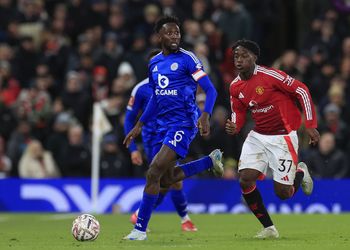 Nathaniel Bassey reacts to Arsenal’s victory over Manchester City